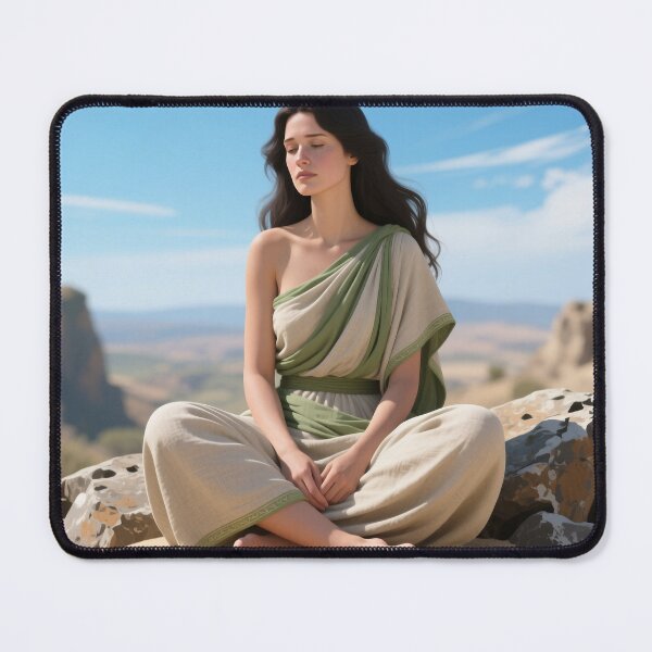 Item preview, Pretty girl chill in the cliff of the mountain  designed and sold by Lefteris Betsis.