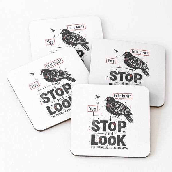 Item preview, Funny Birdwatching Flowchart – “Is It a Bird? Stop and Look” T-Shirt designed and sold by NatureNookTees.