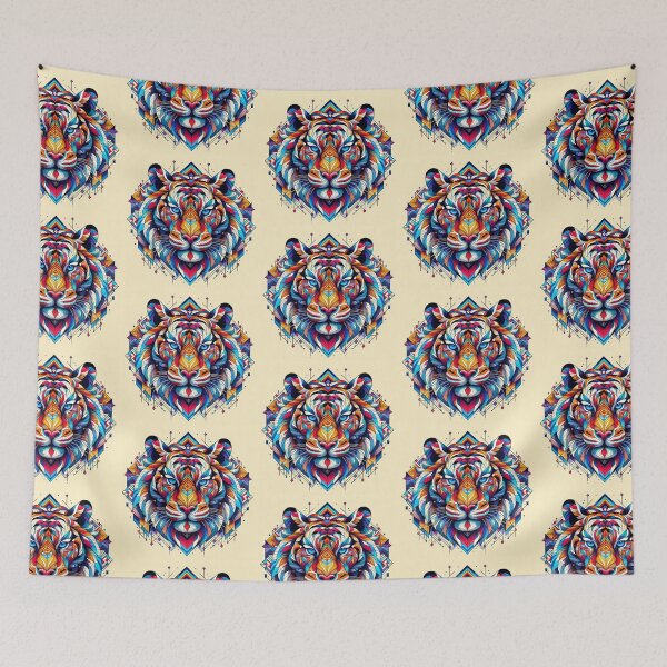 Item preview, Colorful tigers's head designed and sold by Dogandesighn.