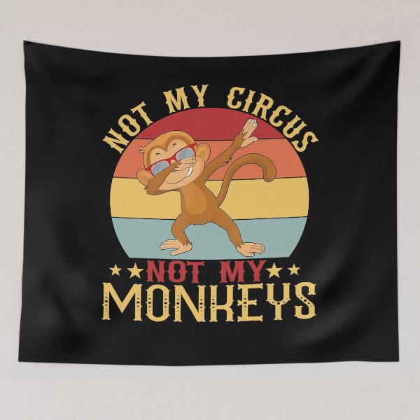 Item preview, Dabbing Monkey Not My Circus Funny T-Shirt designed and sold by LarryMBrown.