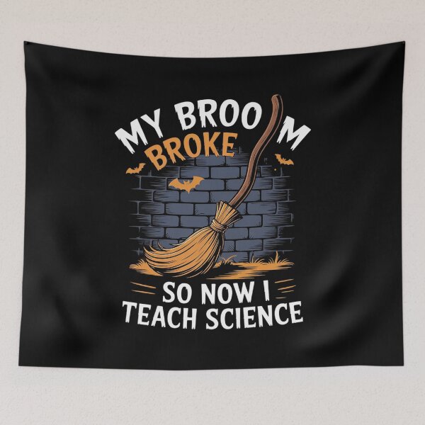 Item preview, My Broom Broke So Now I Teach Science Teacher Halloween designed and sold by KotexTemu.