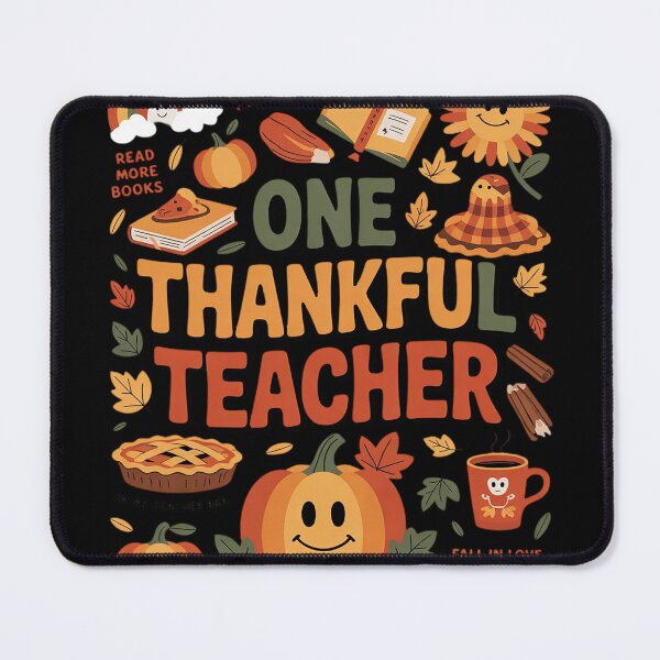 Item preview, One Thankful Teacher Thanksgiving Groovy Fall Teachers designed and sold by KotexTemu.