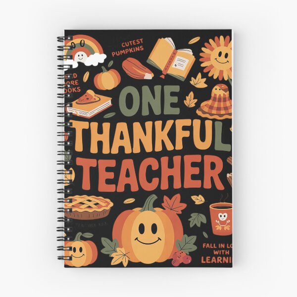 Item preview, One Thankful Teacher Thanksgiving Groovy Fall Teachers designed and sold by KotexTemu.