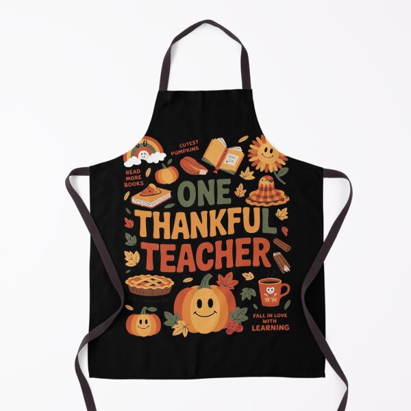 Item preview, One Thankful Teacher Thanksgiving Groovy Fall Teachers designed and sold by KotexTemu.