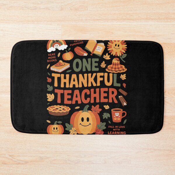 Item preview, One Thankful Teacher Thanksgiving Groovy Fall Teachers designed and sold by KotexTemu.