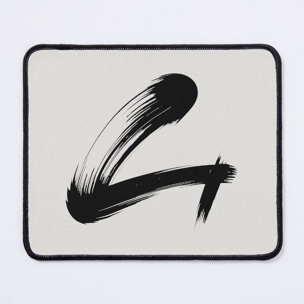 Item preview, Abstract Brushstroke Minimalist Black on White Design designed and sold by SplashTastic.