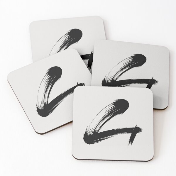 Item preview, Abstract Brushstroke Minimalist Black on White Design designed and sold by SplashTastic.