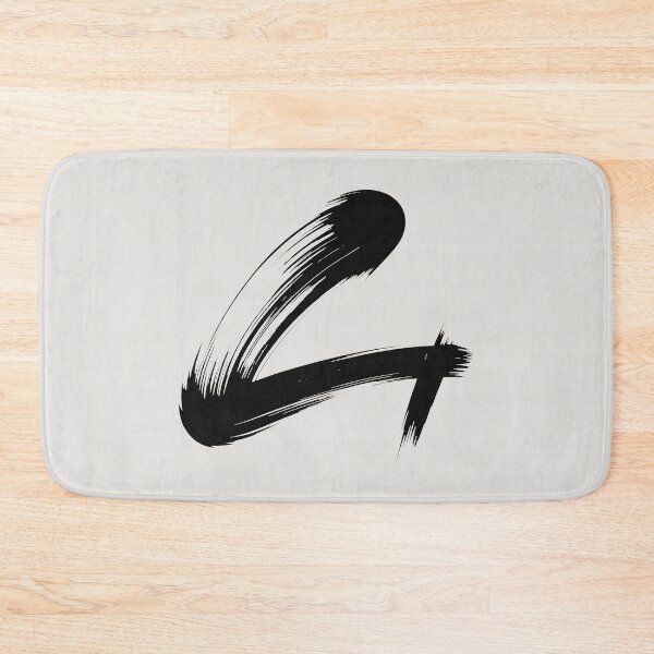 Item preview, Abstract Brushstroke Minimalist Black on White Design designed and sold by SplashTastic.