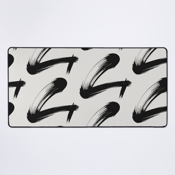 Item preview, Abstract Brushstroke Minimalist Black on White Design designed and sold by SplashTastic.