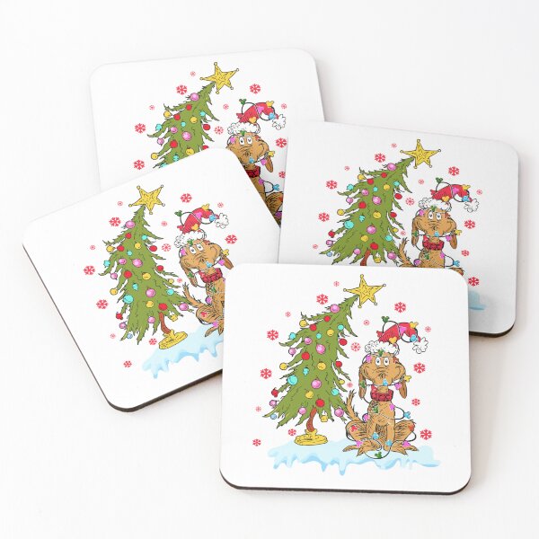 Item preview, Max Dog Christmas Tree Funny Grinch how the grinch stole christmas designed and sold by Anaya Jovani.