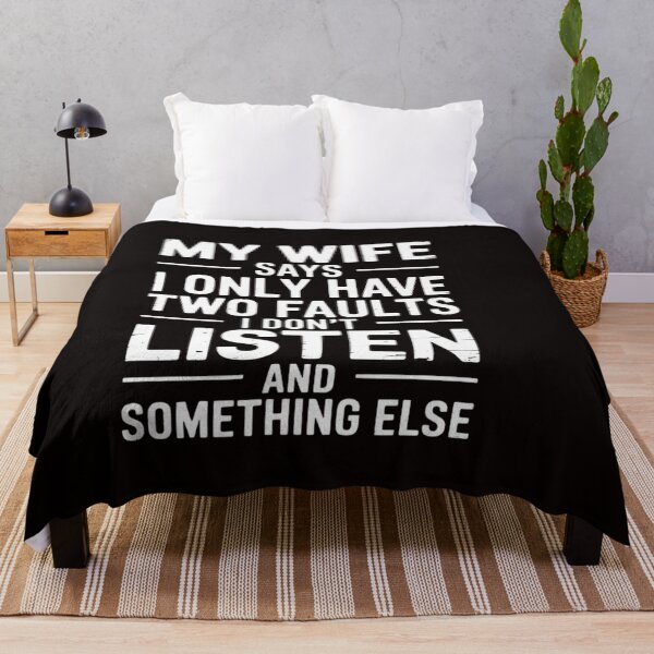 Item preview, My Wife Says I Only Have Two Faults  Men Husband designed and sold by ControlCenter.