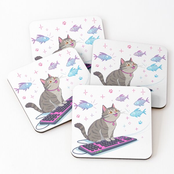 Item preview, Hacker Cat Glitch designed and sold by Neural-canvas.