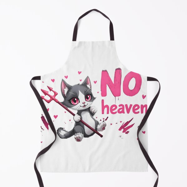 Item preview, “Cute devil cat reporting for duty ?? This ‘No Heaven’ kitty is 90% adorable, 10% chaotic energy. Perfect for anyone who looks sweet… but causes problems on purpose ??” designed and sold by No Heaven.