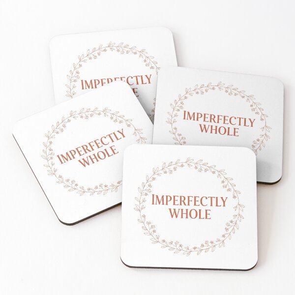 Item preview, IMPERFECTLY WHOLE T-shirt | Self-Acceptance, Self-Love & Floral Minimalist Tee designed and sold by MINIMA.LIGN.