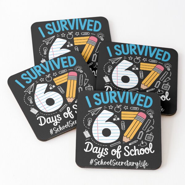 Item preview, School Secretary Survived 67 Days Of School Humor Design designed and sold by MadalynKiehn.