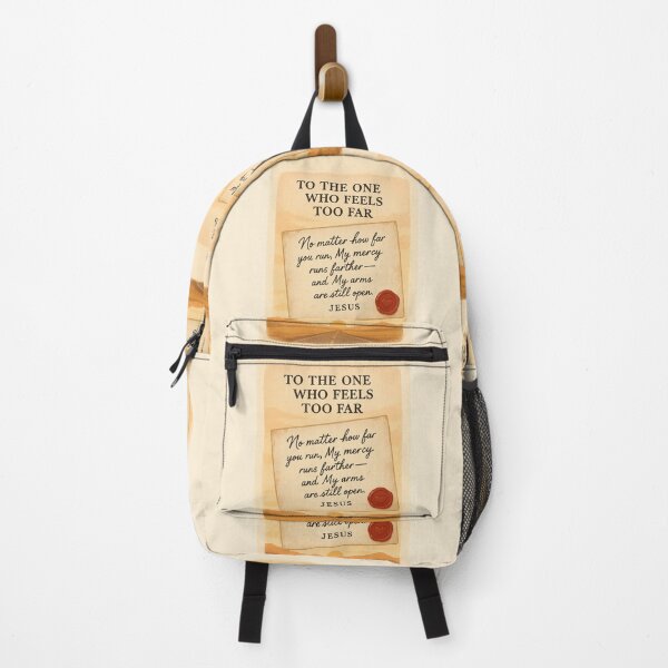 Item preview, To the One Who Feels Too Far – Jesus Handwritten Letter Quote with Desert Road and Sunrise designed and sold by astersgraphics.