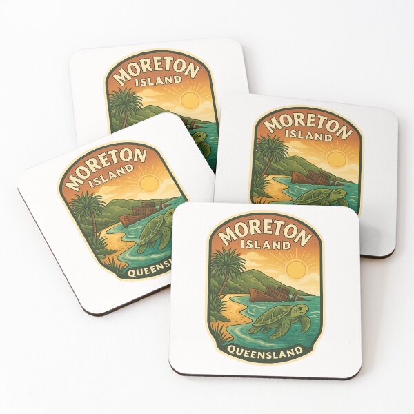 Item preview,  Moreton Island Queensland Sunset Coast with Sea Turtle designed and sold by Places On Earth.