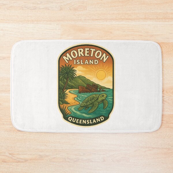 Item preview,  Moreton Island Queensland Sunset Coast with Sea Turtle designed and sold by Places On Earth.