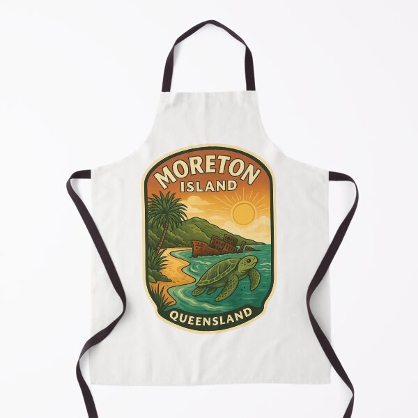 Item preview, Moreton Island Queensland Sunset Coast with Sea Turtle designed and sold by Places On Earth.