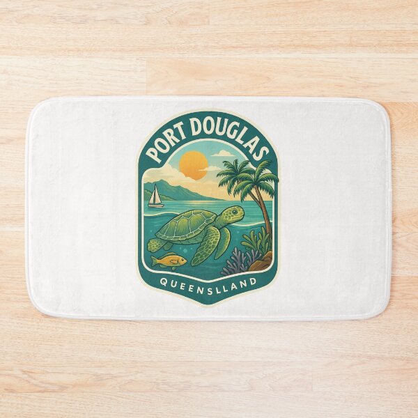 Item preview, Port Douglas Queensland with Sea Turtle and Coral Reef designed and sold by Places On Earth.