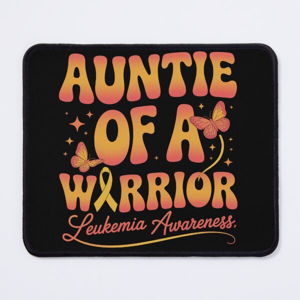 Item preview, Auntie Of A Warrior Leukemia Awareness Family Matching designed and sold by NewIdeasSArt.