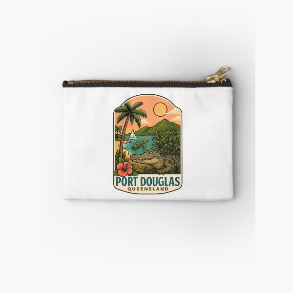 Item preview, Port Douglas Queensland with Crocodile and Coastal Mountains designed and sold by Places On Earth.