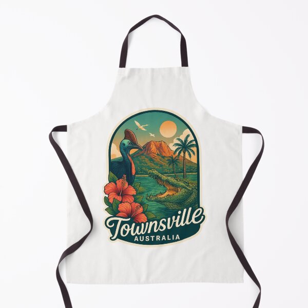 Item preview,  Townsville Australia with Cassowary and Magnetic Island View designed and sold by Places On Earth.