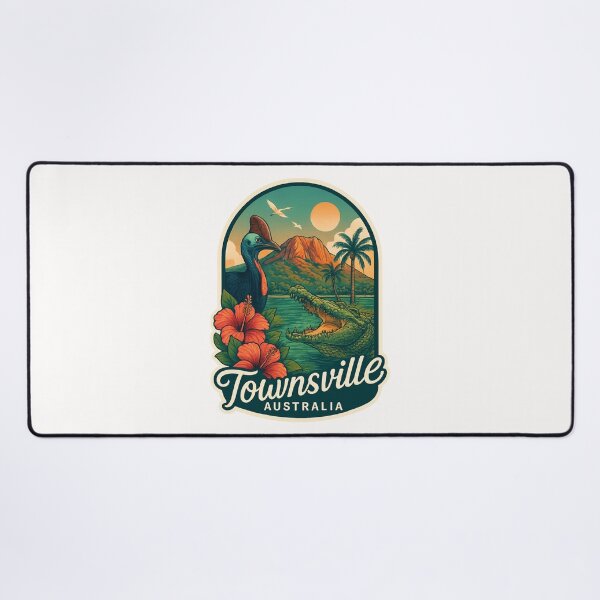 Item preview, Townsville Australia with Cassowary and Magnetic Island View designed and sold by Places On Earth.