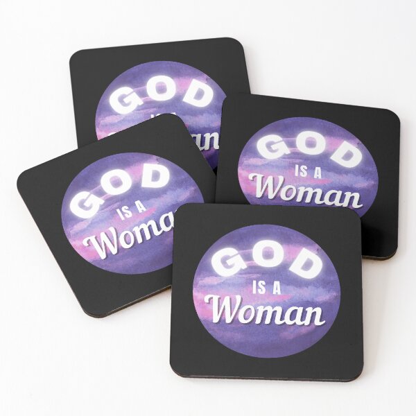 Item preview, God Is a Woman Feminist Quote Design — Empowering Typography Art designed and sold by Meenova Art.