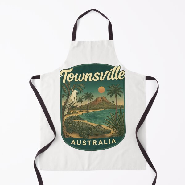 Item preview,  Townsville Australia with Cockatoo and Beach Lagoon designed and sold by Places On Earth.