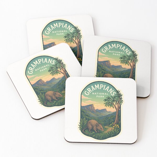 Item preview,  Grampians National Park with Quokka and Eucalyptus Forest designed and sold by Places On Earth.