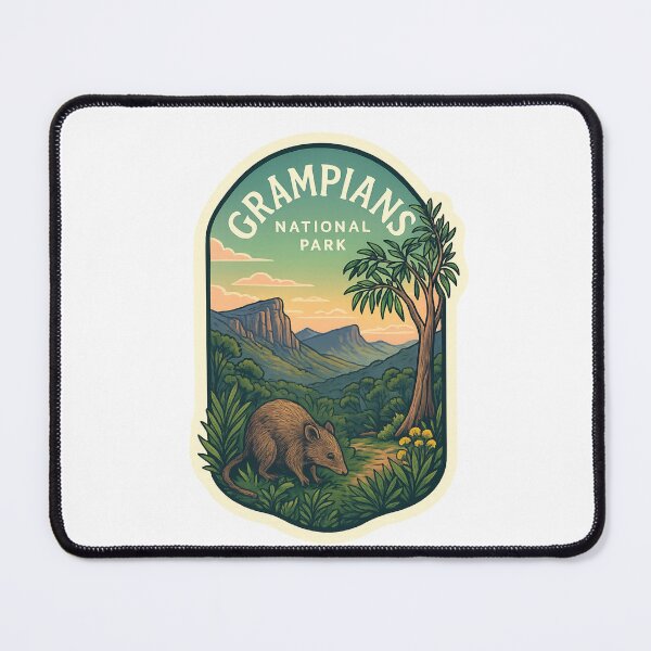 Item preview,  Grampians National Park with Quokka and Eucalyptus Forest designed and sold by Places On Earth.