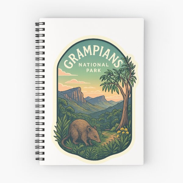 Item preview,  Grampians National Park with Quokka and Eucalyptus Forest designed and sold by Places On Earth.