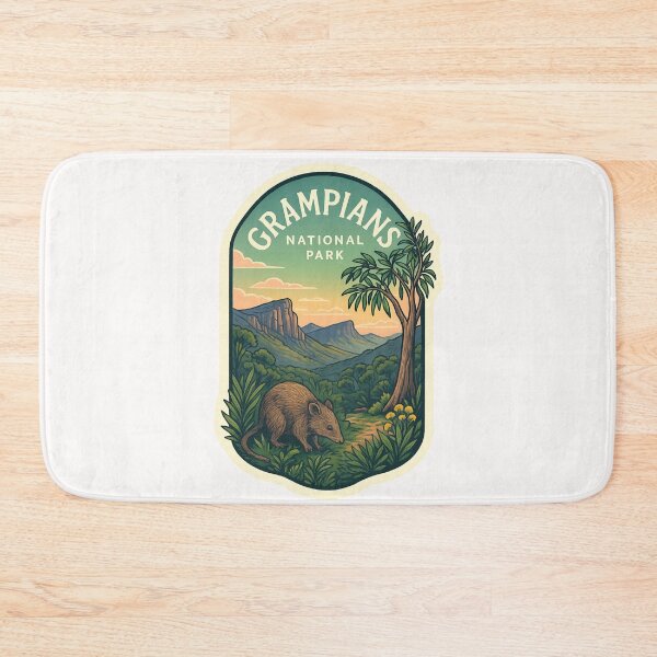 Item preview,  Grampians National Park with Quokka and Eucalyptus Forest designed and sold by Places On Earth.