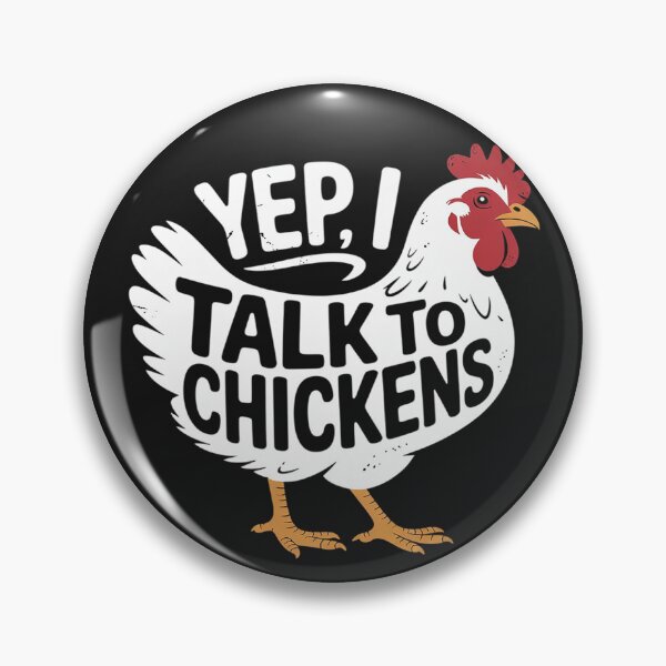Item preview, Yep I Talk To Chickens  Cute Chicken Buffs designed and sold by LegendsArt75.