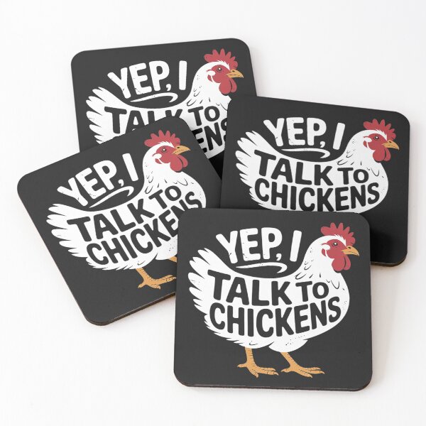 Item preview, Yep I Talk To Chickens  Cute Chicken Buffs designed and sold by LegendsArt75.