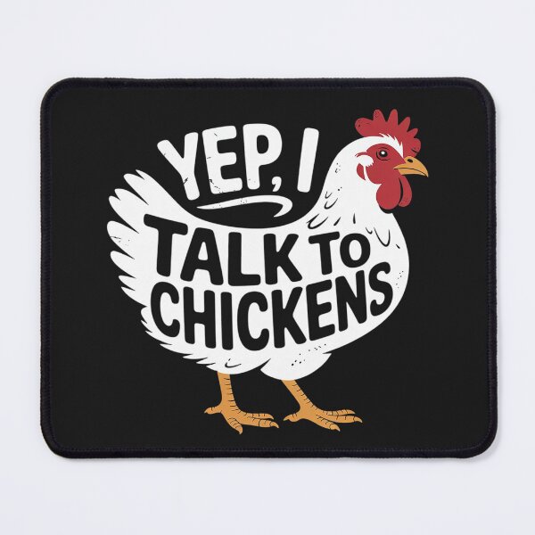 Item preview, Yep I Talk To Chickens Cute Chicken Buffs designed and sold by LegendsArt75.