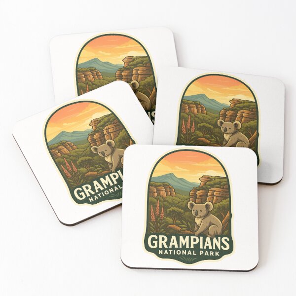 Item preview,  Grampians National Park with Koala and Sunset Cliffs designed and sold by Places On Earth.