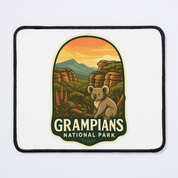 Item preview,  Grampians National Park with Koala and Sunset Cliffs designed and sold by Places On Earth.