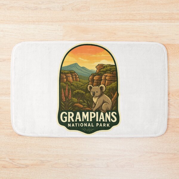 Item preview,  Grampians National Park with Koala and Sunset Cliffs designed and sold by Places On Earth.