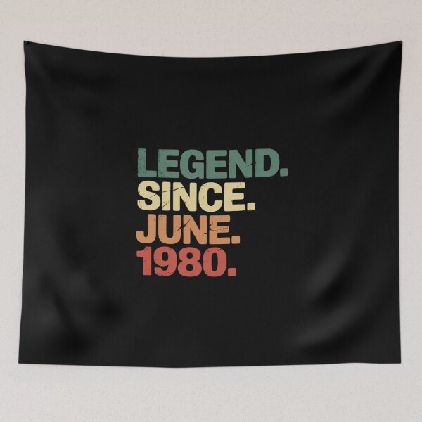 Item preview, 45 Years Old Legend Since June 1980 45th Birthday  designed and sold by THagBlue.