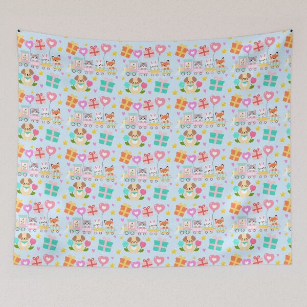 Item preview, Baby Shower Train Adventure Seamless designed and sold by KJackArtwork.