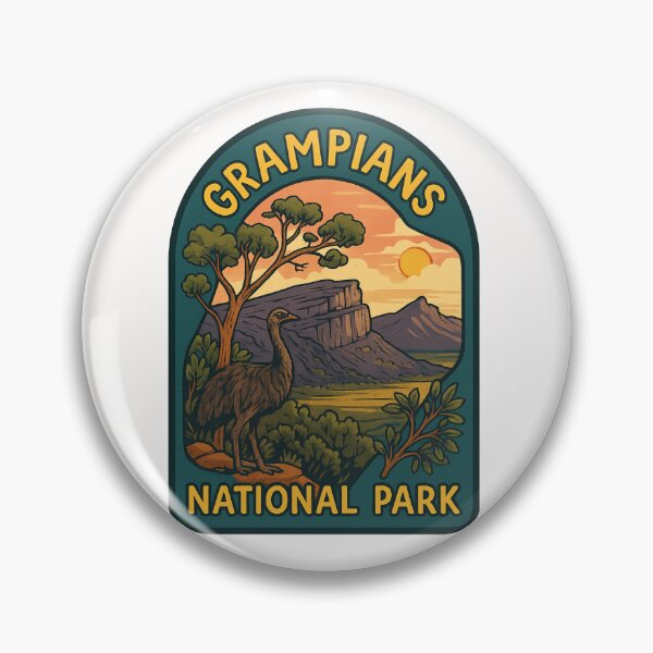 Item preview,  Grampians National Park with Emu and Rock Formations designed and sold by Places On Earth.
