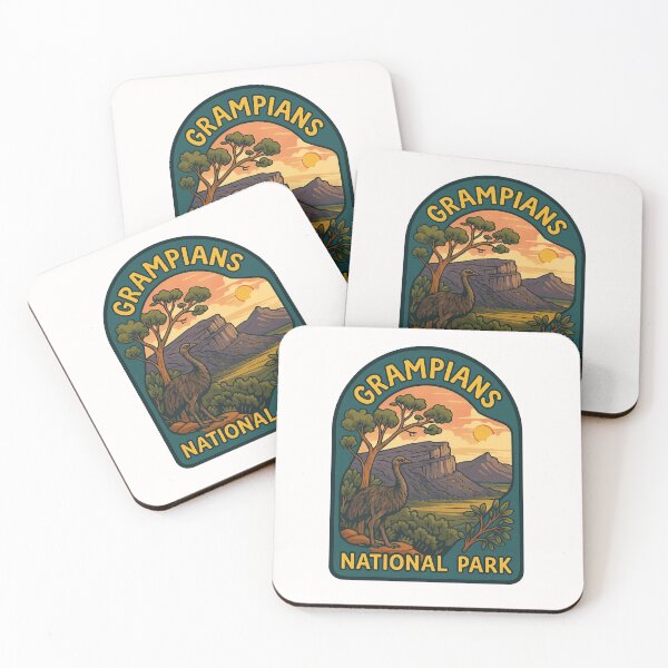 Item preview,  Grampians National Park with Emu and Rock Formations designed and sold by Places On Earth.