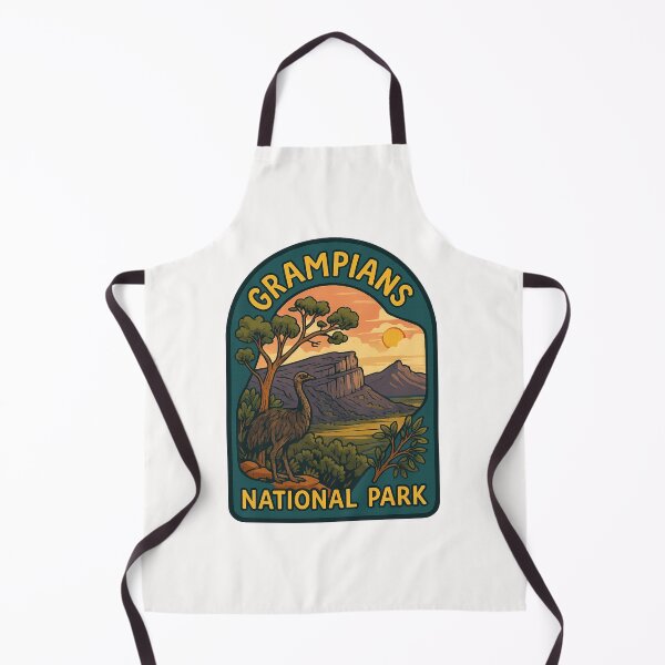 Item preview, Grampians National Park with Emu and Rock Formations designed and sold by Places On Earth.