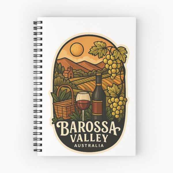 Item preview,  Barossa Valley Australia with Vineyard and Red Wine designed and sold by Places On Earth.