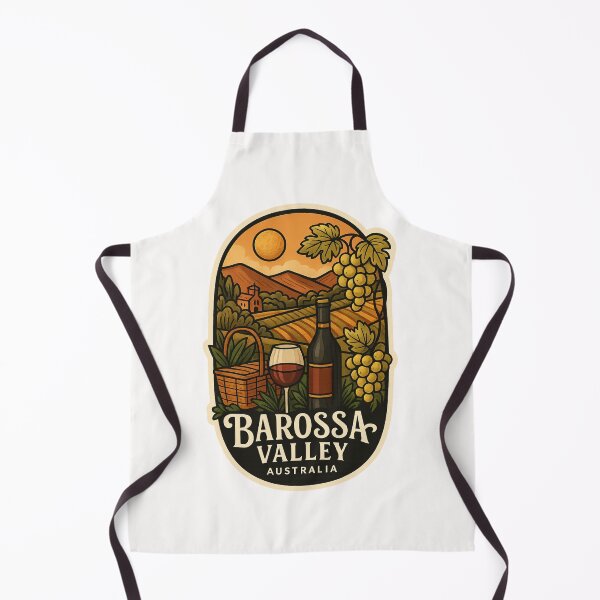 Item preview, Barossa Valley Australia with Vineyard and Red Wine designed and sold by Places On Earth.