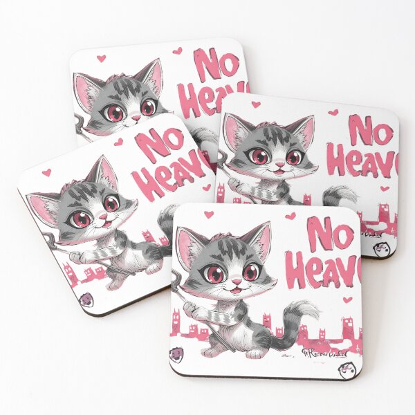 Item preview, “Cute devil cat reporting for duty ?? This ‘No Heaven’ kitty is 90% adorable, 10% chaotic energy. Perfect for anyone who looks sweet… but causes problems on purpose ??” designed and sold by No Heaven.