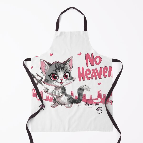 Item preview, “Cute devil cat reporting for duty ?? This ‘No Heaven’ kitty is 90% adorable, 10% chaotic energy. Perfect for anyone who looks sweet… but causes problems on purpose ??” designed and sold by No Heaven.