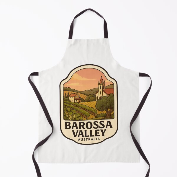 Item preview, Barossa Valley Australia with Vineyard and Hillside Church designed and sold by Places On Earth.